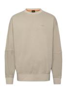 We_Re_Generative Tops Sweatshirts & Hoodies Sweatshirts Beige BOSS