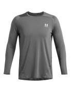 Ua Hg Armour Fitted Ls Tops T-Langærmet Skjorte Grey Under Armour