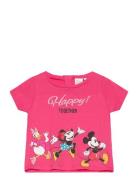 Tshirt Tops T-Kortærmet Skjorte Pink Minnie Mouse