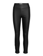 Sc-Pam Bottoms Trousers Leather Leggings-Bukser Black Soyaconcept