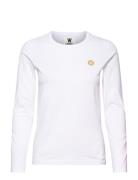 Moa Long Sleeve Tops T-shirts & Tops Long-sleeved White Double A By Wo...