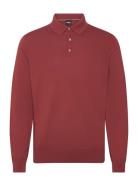 Gemello-P Tops Knitwear Long Sleeve Knitted Polos Red BOSS