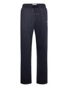 Ballier Casual Pinstripe Track Pant Bottoms Trousers Casual Navy Les D...