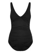 Simi Solid Swimsuit Recycled Badedragt Badetøj Black Panos Emporio