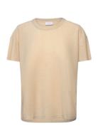 T-Shirt With Shimmer Tops T-shirts & Tops Short-sleeved Beige Coster C...