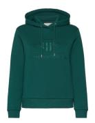 Tonal Archive Shield Hoodie Tops Sweatshirts & Hoodies Hoodies Green G...