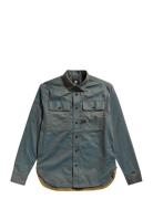 Cpo Regular Shirt L\S Tops Shirts Casual Blue G-Star RAW