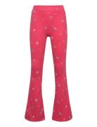 Tnliv Flared Rib Pants Bottoms Leggings Red The New