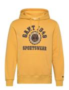 Front Graphic Sweat Hoodie Tops Sweatshirts & Hoodies Hoodies Yellow G...