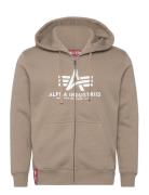 Basic Zip Hoodie Designers Sweatshirts & Hoodies Hoodies Beige Alpha I...