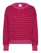 Gio Knit Jumper Tops Knitwear Jumpers Pink Noella