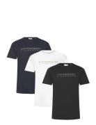 3 Pack Cph Tee S/S Tops T-Kortærmet Skjorte Multi/patterned Lindbergh