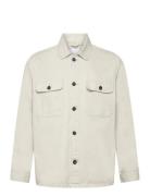 Heavy Twill Overshirt Tops Overshirts Cream Lindbergh