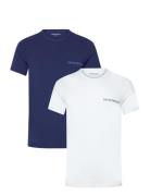 Men's Knit 2-Pack T-Shirt Tops T-Kortærmet Skjorte Multi/patterned Emp...