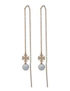 Kira Pearl Long Earring Ørestickere Smykker Gold Tory Burch