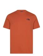 M Ss Simple Dome Tee Sport T-Kortærmet Skjorte Orange The North Face