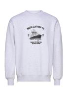 Urho Sweatshirt Tops Sweatshirts & Hoodies Sweatshirts Grey Makia