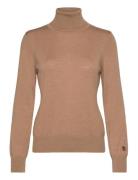 Alice Rollerneck Tops Knitwear Turtleneck Beige BUSNEL