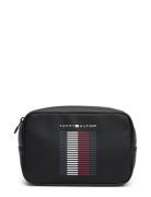 Th Foundation Pique Washbag Toilettaske Black Tommy Hilfiger