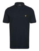 Zip Polo Shirt Tops Polos Short-sleeved Black Lyle & Scott