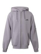 Zip Sweat Cardigan W/Label Tops Sweatshirts & Hoodies Hoodies Grey Hou...