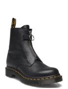 1460 Pascal Frnt Zip Black Wanama+Milled Nappa Shoes Boots Ankle Boots...