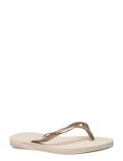 Hav. Slim Shoes Summer Shoes Sandals Flip Flops Gold Havaianas