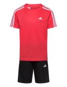 U Tr-Es 3S Tset Sport Sets With Short-sleeved T-shirt Red Adidas Sport...