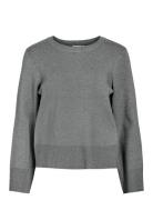 Vicassie O-Neck L/S Knit Top - Noos Tops Knitwear Jumpers Grey Vila