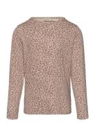 Leo Tee Tops T-shirts Long-sleeved T-Skjorte Beige MarMar Copenhagen