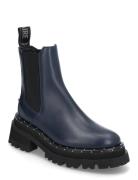 Ride Chelsea Calfskin + Studs Shoes Chelsea Boots Blue Zadig & Voltair...