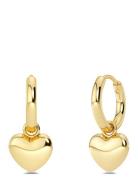 Barley Hoops Gold Accessories Jewellery Earrings Hoops Gold Edblad
