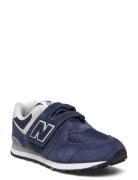 New Balance 574 Kids Hook & Loop Sport Sneakers Low-top Sneakers Blue ...