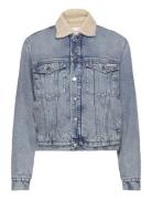 Regular Sherpa Denim Jacket Jakke Denimjakke Blue Calvin Klein Jeans