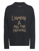 Malta We Feelings Tops Knitwear Jumpers Grey Zadig & Voltaire