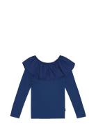 Renate Tops T-shirts Long-sleeved T-Skjorte Navy Molo