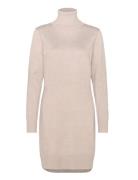 U6801, Milasz Rollneck Dress Knælang Kjole Beige Saint Tropez