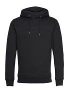 Reg Tonal Shield Hoodie Tops Sweatshirts & Hoodies Hoodies Black GANT