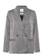 Glendasz Blazer Blazers Double Breasted Blazers Grey Saint Tropez