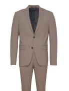 Plain Mens Suit - Normal Lenght Habit Beige Lindbergh