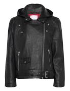 Marvin - Textured Leather Læderjakke Skindjakke Black Day Birger Et Mi...