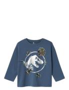 Nmmsurinder Jurassic Ls Nreg Top Sky Tops T-shirts Long-sleeved T-Skjo...