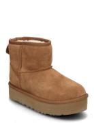 K Classic Mini Platform Vinterstøvler Pull On Brown UGG