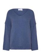 Joyce Tops Knitwear Jumpers Blue Noella