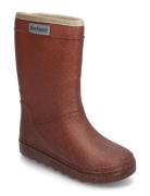 Thermo Boots Glitter Shoes Rubberboots High Rubberboots Brown En Fant