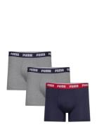 Puma Men Everyday Boxer 3P Boxershorts Grey PUMA