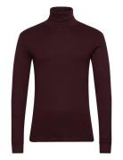 T-Shirts Long Sleeve Tops Knitwear Turtlenecks Burgundy Marc O'Polo