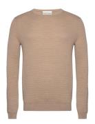 Bs Irving Regular Fit Knitwear Tops Knitwear Round Necks Beige Bruun &...