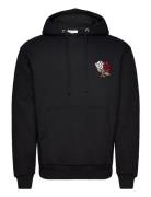 Felipe Hoodie Tops Sweatshirts & Hoodies Hoodies Black Les Deux