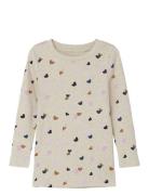 Nmflucky Xsl Ls Top Noos Tops T-shirts Long-sleeved T-Skjorte Multi/pa...